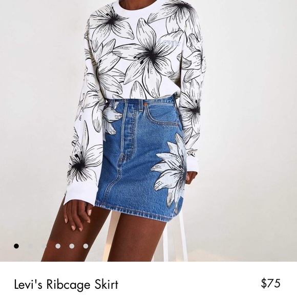 COPY - Levi’s X Farm Rio NWT 26 jean skirt-LAST ONE - Picture 9 of 15